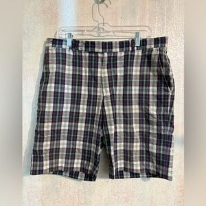 Vintage 90’s Ralph Lauren Plaid Men's Shorts - Green,Purple,White,Golfing,Sz 34